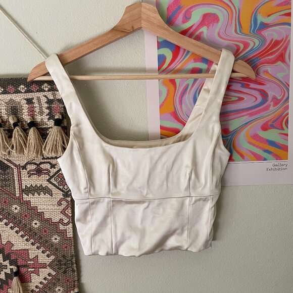 Aritzia Wilfred shine bustier light birch size XS - Picture 2 of 6